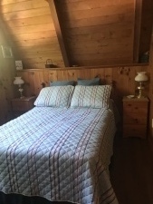 Lakehouse Vacation Rental - Lake Homes for rent on LakeHouseVacations.com, Lake property, Lake House Lake House A- Frame W/ Dock Slip - July & August Weeks Available, Bedroom #1 Downstairs Double , on Spofford Lake in New Hampshire - Lakehouse Vacation Rental - Lake Home for rent on LakeHouseVacations.com