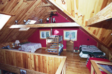 Lakehouse Vacation Rental - Lake Homes for rent on LakeHouseVacations.com, Lake property, Lake House Lake House Bowerbank Maine Vacation Rental Chalet Style House On Sebec Lake, loft beds, on Sebec Lake in Maine - Lakehouse Vacation Rental - Lake Home for rent on LakeHouseVacations.com
