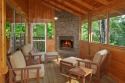 4 Bedroom Cabin with Screened in Porch and Outdoor Fireplace!, on Powdermilk Creek - Gatlinburg, Lake Home rental in Tennessee