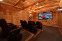 5 Bedroom Gatlinbug Cabin with Home Theater Room - 9 Foot Theater Screen, on Powdermilk Creek - Gatlinburg, Lake Home rental in Tennessee