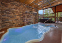 Amazing High End Luxury Indoor Pool Cabin with Theater Room and Views, on Powdermilk Creek - Gatlinburg, Lake Home rental in Tennessee