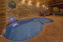 Private indoor pool cabin with outdoor living area, game room, theater room, on Powdermilk Creek - Gatlinburg, Lake Home rental in Tennessee