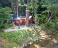 CozyCreekCabin-Swimming Hole!Cottage On Pristine Creek! Magical!WiFiPupHtTb, on , Lake Home rental in California